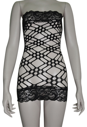 Fishnet Mini Dress YI-1042